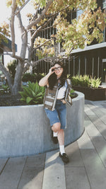 Load image into Gallery viewer, Blue Baggy Denim Shorts