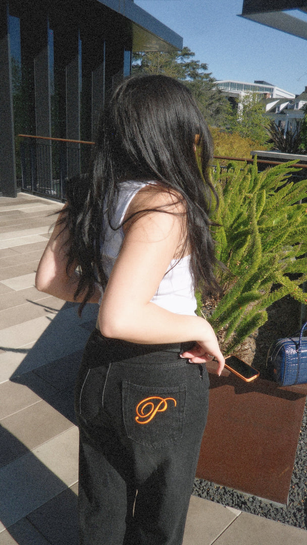 Black Denim Baggy Jeans
