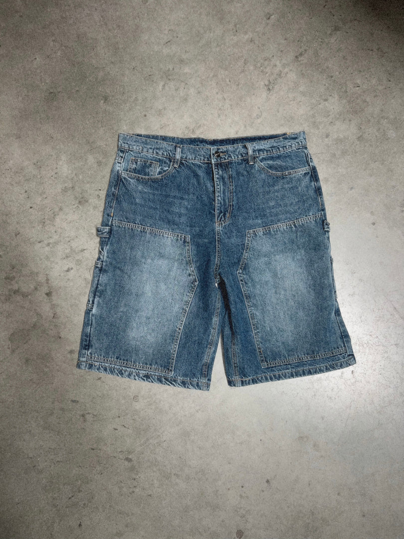 Blue Baggy Denim Shorts